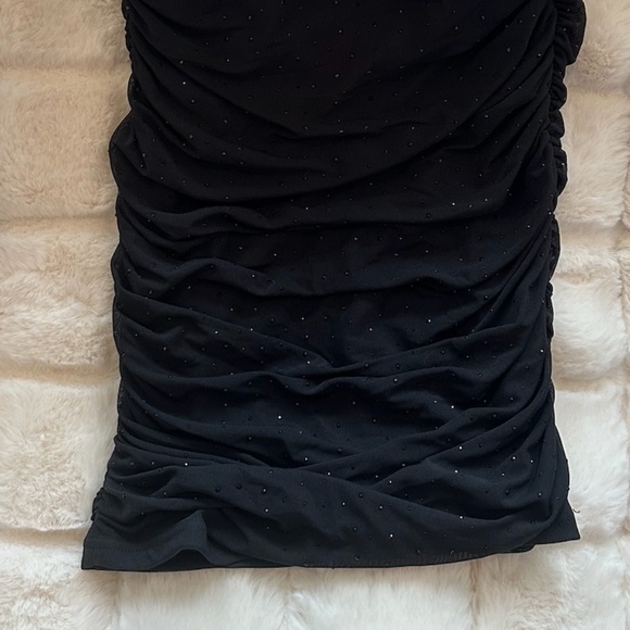 Windsor Sleeveless Rhinestone Bodycon Dress, Mini, Black, Size Small - Picture 4 of 13